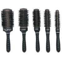 Anti-static Aluminum Barrel Nylon Hair Ceramic Brush